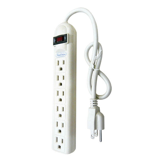 Regleta de 3 Enchufes Best Value Con Reset de 6"
