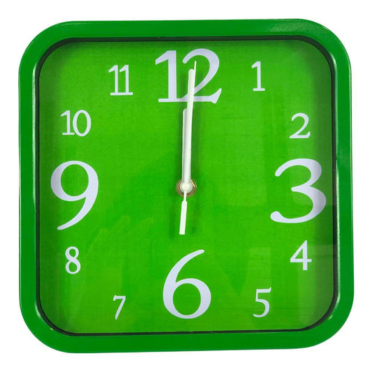 Reloj Decorativo Cuadrado Home Elegance de Plástico - Surtido
