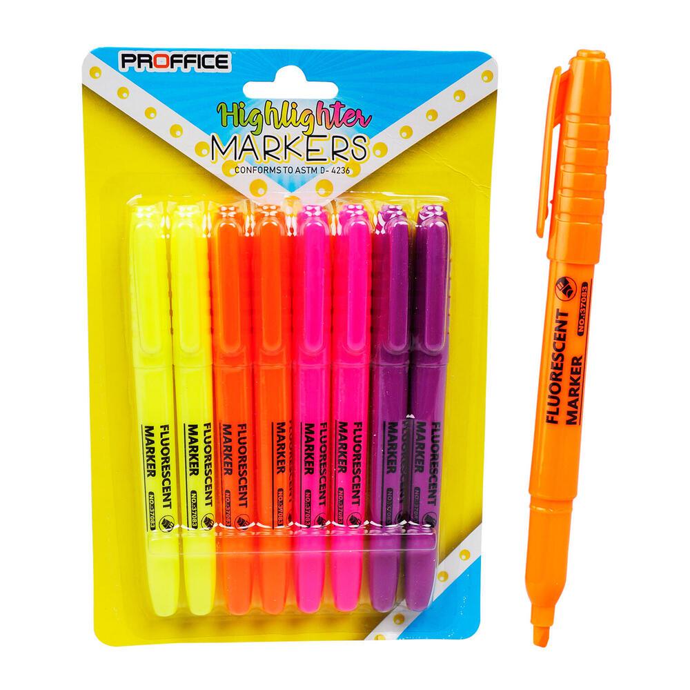 Resaltadores Proffice 8 Colores