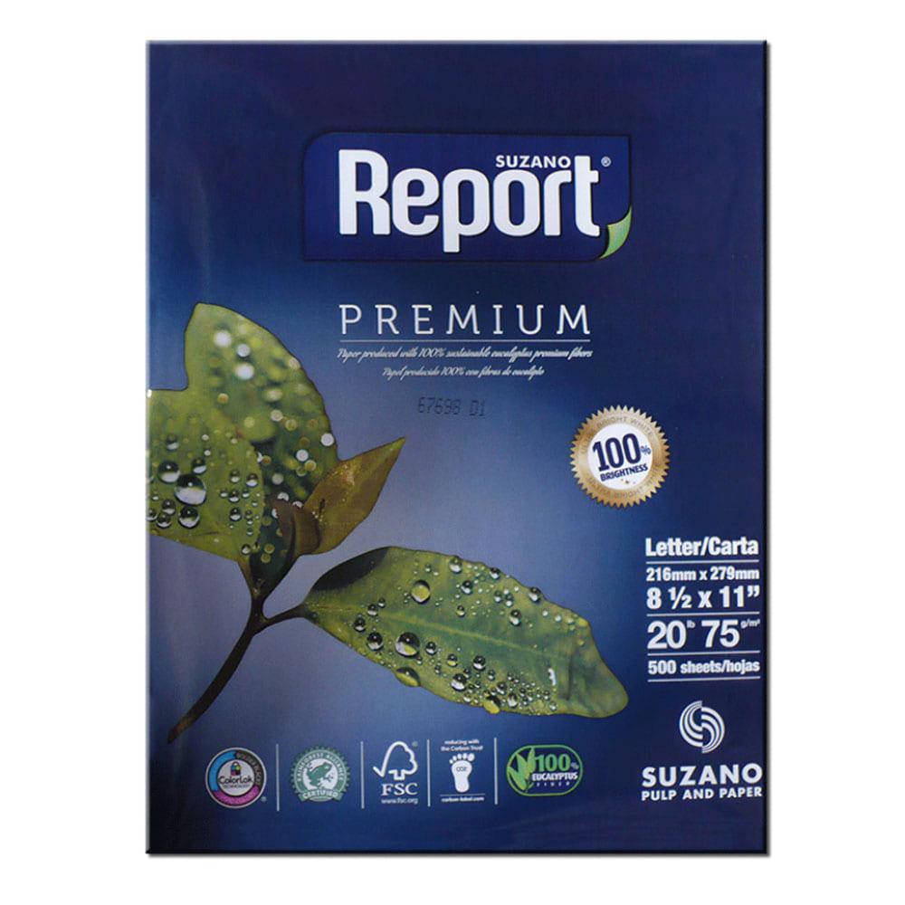 Resma de 500 Hojas Blancas Report 8.5" x 11" 20 lb
