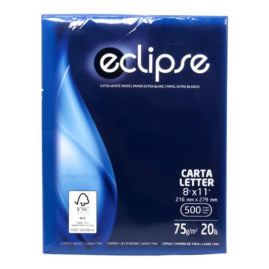Resma de Papel Blanco 8.5'' x 11'' Eclipse 500 Hojas