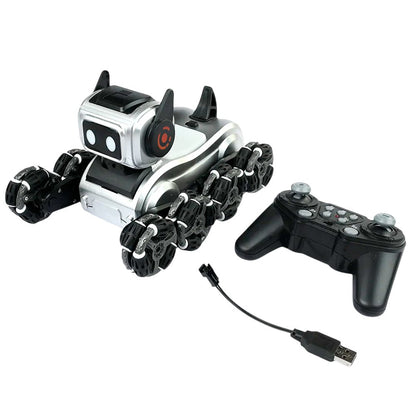 Robot perro con control remoto y 8 ruedas