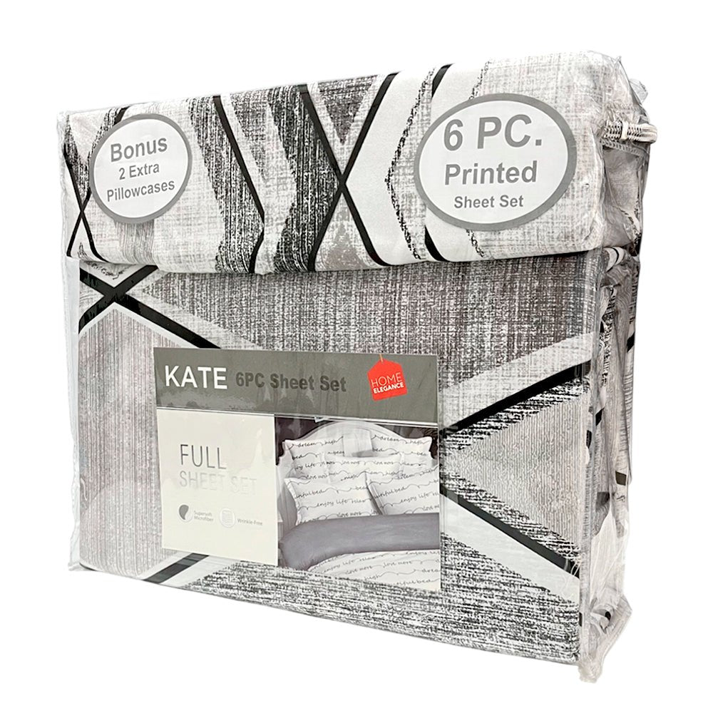 Sábana Estampada Full Home Elegance Kate 6 Piezas - Surtido - Home Elegance - Titan.com.pa - 2100000096657