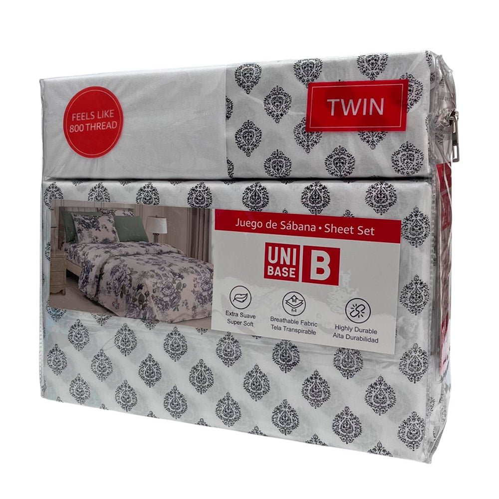 Sábana Estampada Twin Unibase / Set 4 Piezas / Surtida - Unibase - Titan.com.pa - 2100001768805