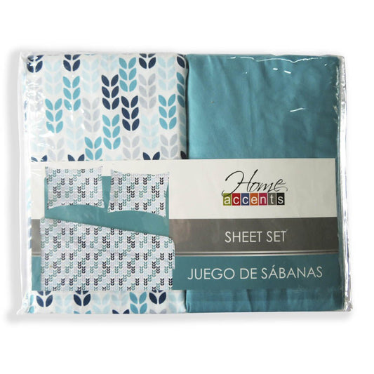 Sabana Florence Home Accents Set de 4 Piezas - KING
