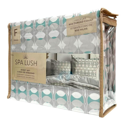 Sábana Full 4 Piezas Estampada - Spa Lush - Spa Lush - Titan.com.pa - 784668643396