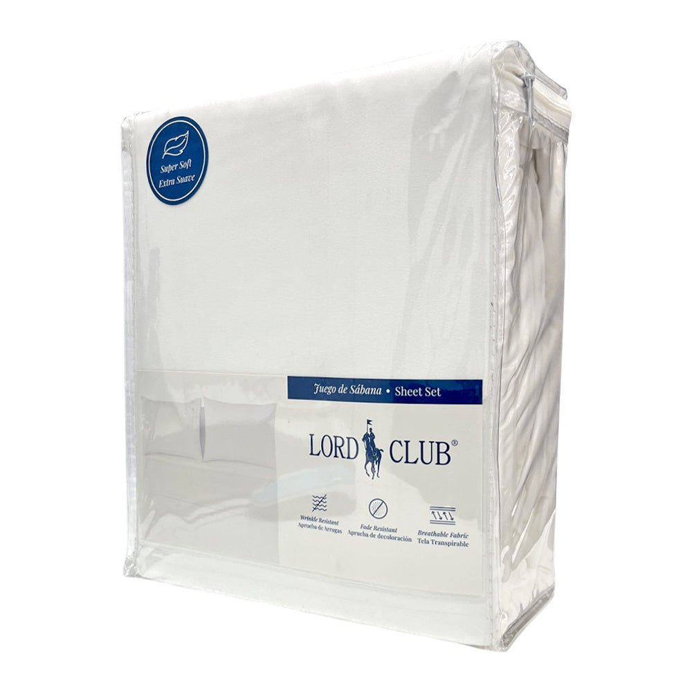Sábana Full 4 Piezas Lord Club White Lisa - Lord Club - Titan.com.pa - 2100000458547