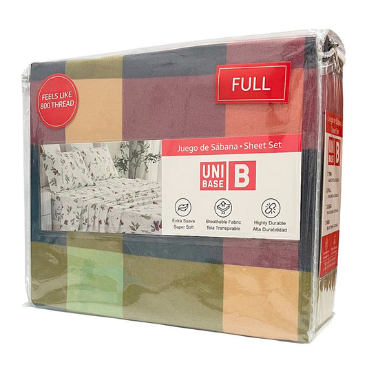 Sábana Full Estampada Unibase / Set 4 Piezas / Surtida - Unibase - Titan.com.pa - 2100001600549