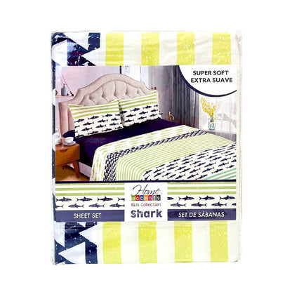 Sábana Full Set 4 Piezas Shark Infantil Home Accents - Home Accents - Titan.com.pa - 7453130021453