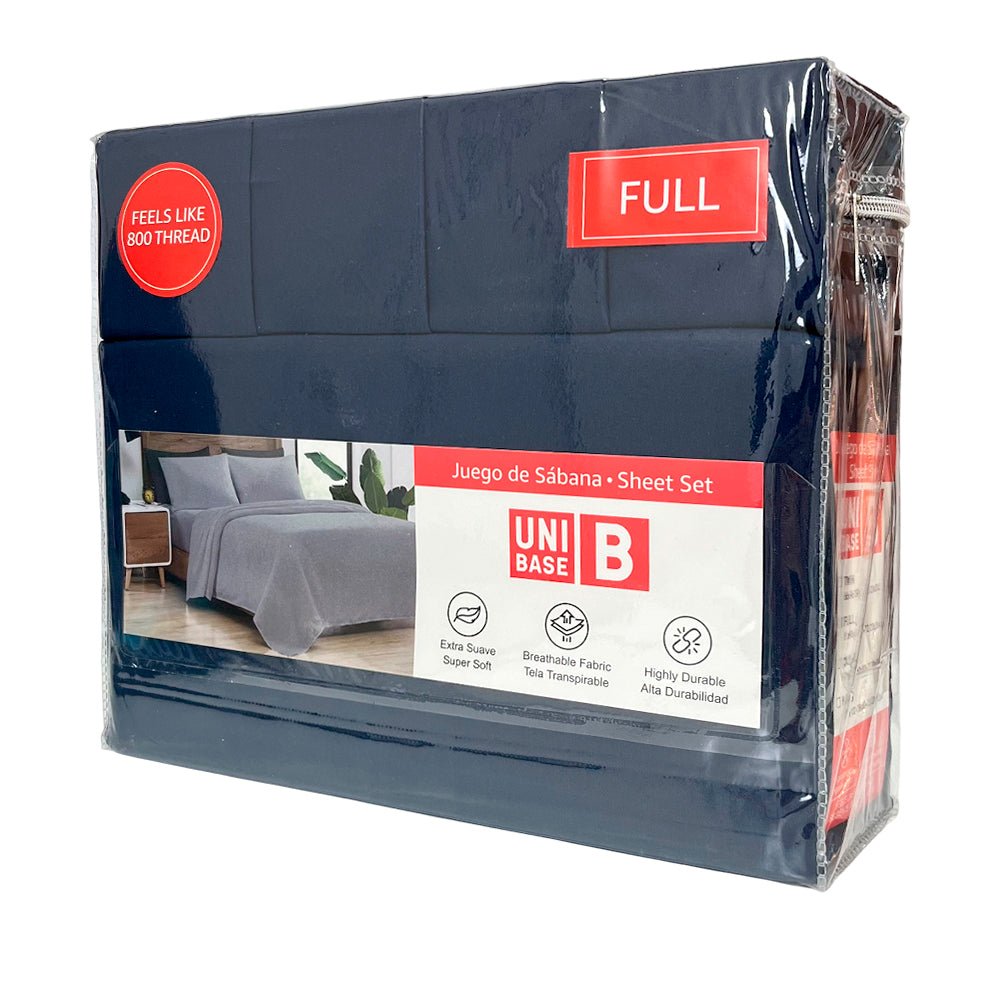 Sábana Full Set 6 Piezas Lisa Unibase / Surtida - Unibase - Titan.com.pa - 2100001013455