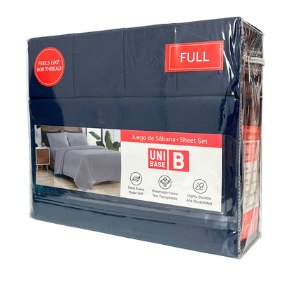 Sábana Full Set 6 Piezas Lisa Unibase / Surtida - Unibase - Titan.com.pa - 2100001013455