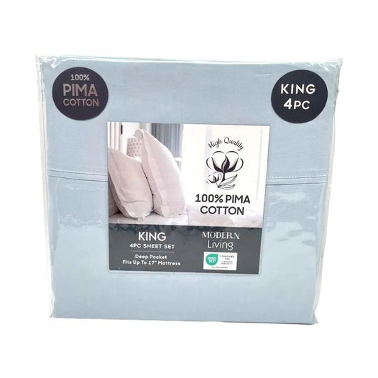 Sabana King Rt Designer De Algodón 300 Hilos Celeste - Rt Designer - Titan.com.pa - 196210025060