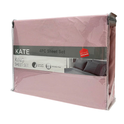 Sábana Lisa King Home Elegance Kate 4 Piezas - Surtido - Home Elegance - Titan.com.pa - 2100000530861
