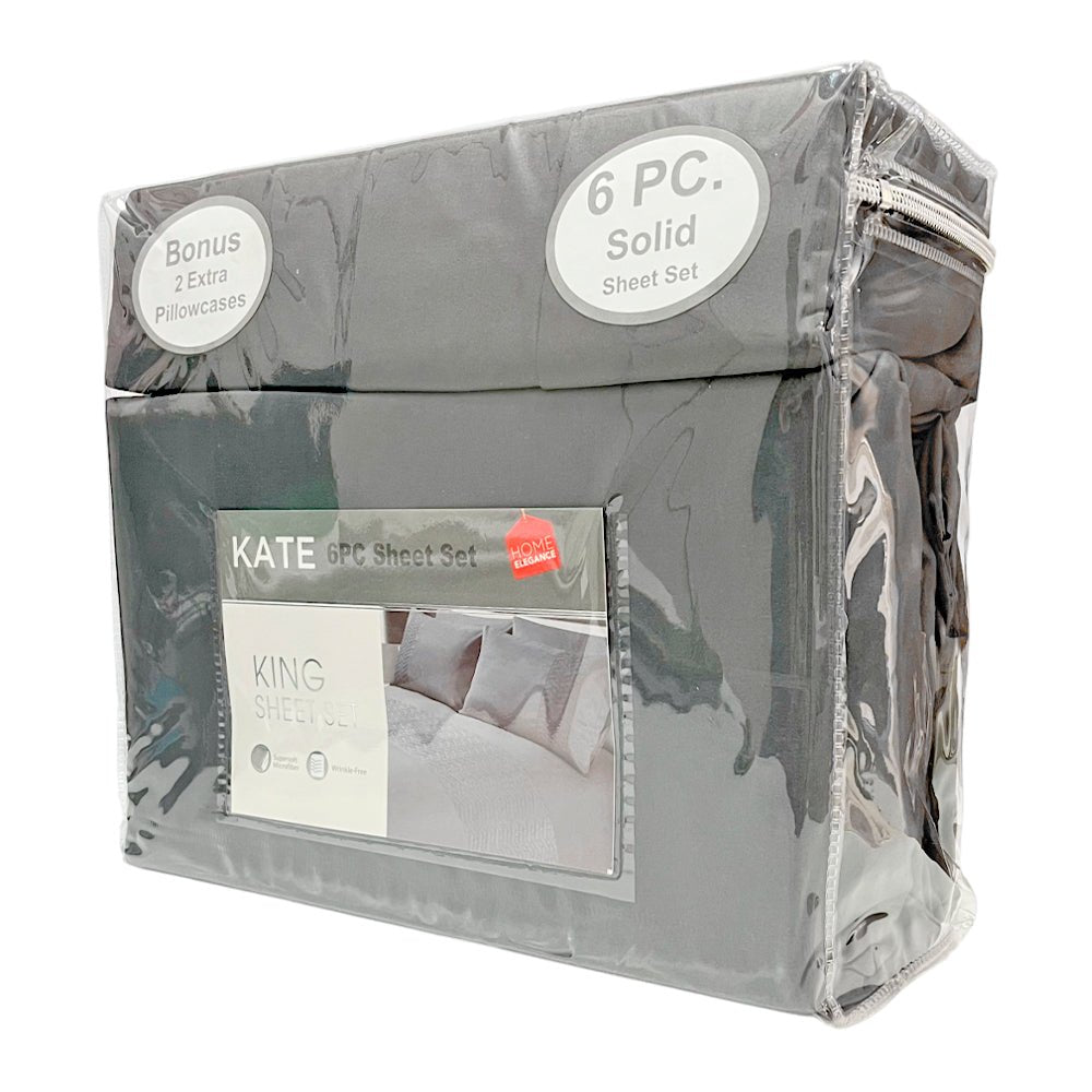 Sábana Lisa King Home Elegance Kate 6 Piezas - Surtido - Home Elegance - Titan.com.pa - 2100000752294