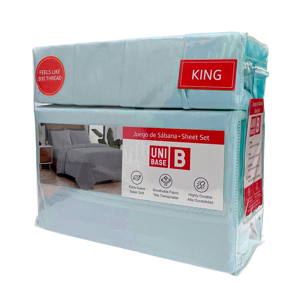 Sábana Lisa King Unibase / 6 Piezas / Surtida - Unibase - Titan.com.pa - 2100001502027