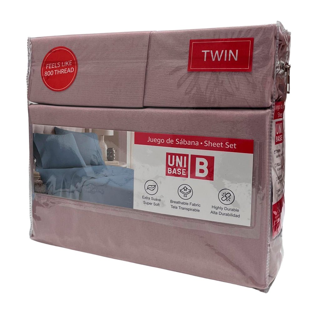 Sábana Lisa Twin Unibase / 4 Piezas / Surtida - Unibase - Titan.com.pa - 2100001097660