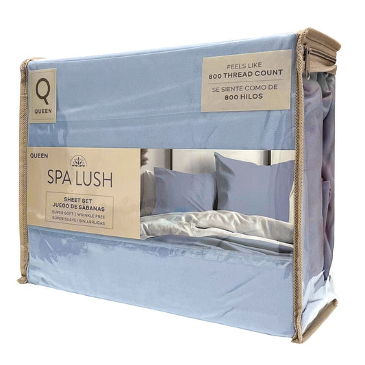 Sábana Queen 4 Piezas Celeste - Spa Lush - Spa Lush - Titan.com.pa - 794969473585
