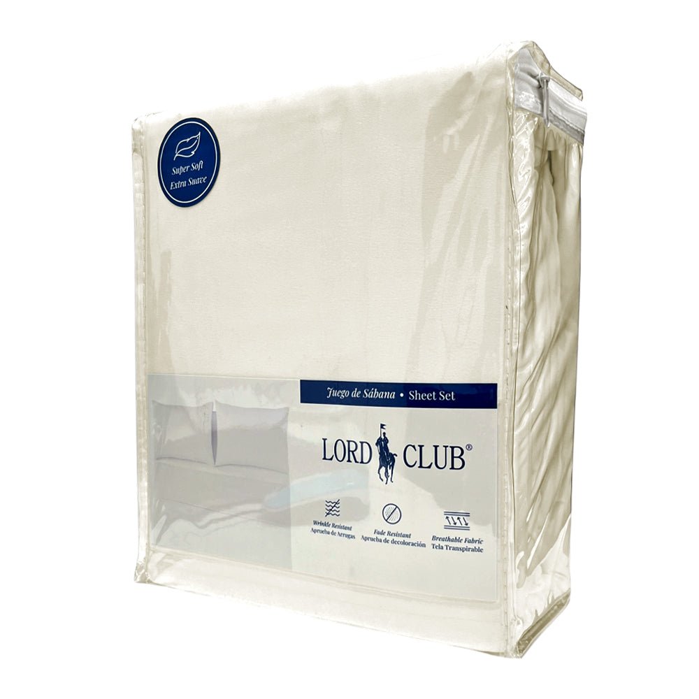Sábana Queen 4 Piezas Lord Club Sand Lisa - Lord Club - Titan.com.pa - 2100000114559