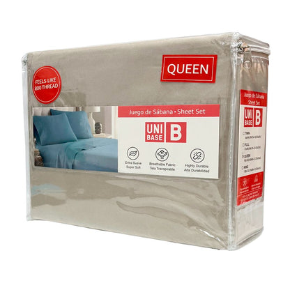 Sábana Queen Lisa Unibase / Set 4 Piezas / Surtida - Unibase - Titan.com.pa - 2100001292850