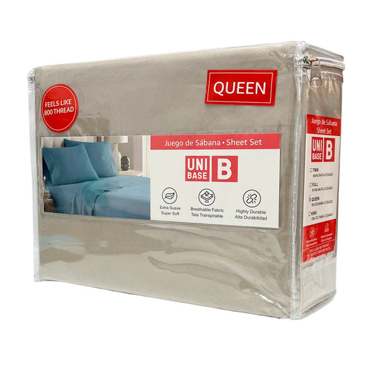Sábana Queen Lisa Unibase / Set 4 Piezas / Surtida - Unibase - Titan.com.pa - 2100001292850