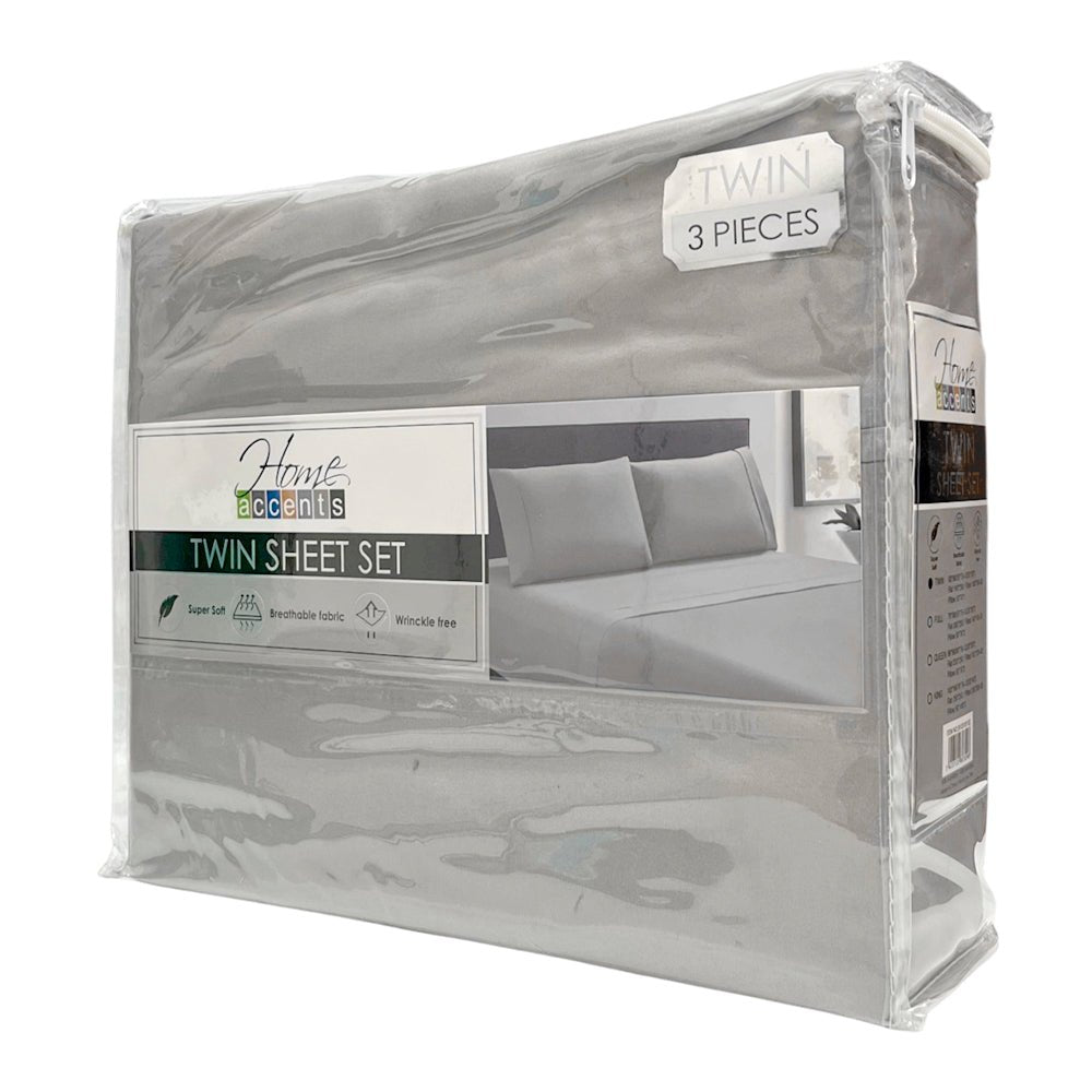 Sábana Twin 3 Piezas Silver - Home Accents - Home Accents - Titan.com.pa - 7453122843100