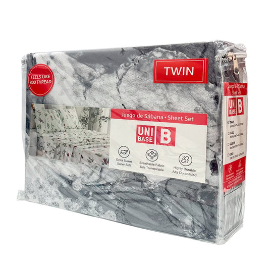 Sábana Twin Estampada Unibase / Set 3 Pizas / Surtida - Unibase - Titan.com.pa - 2100001485276