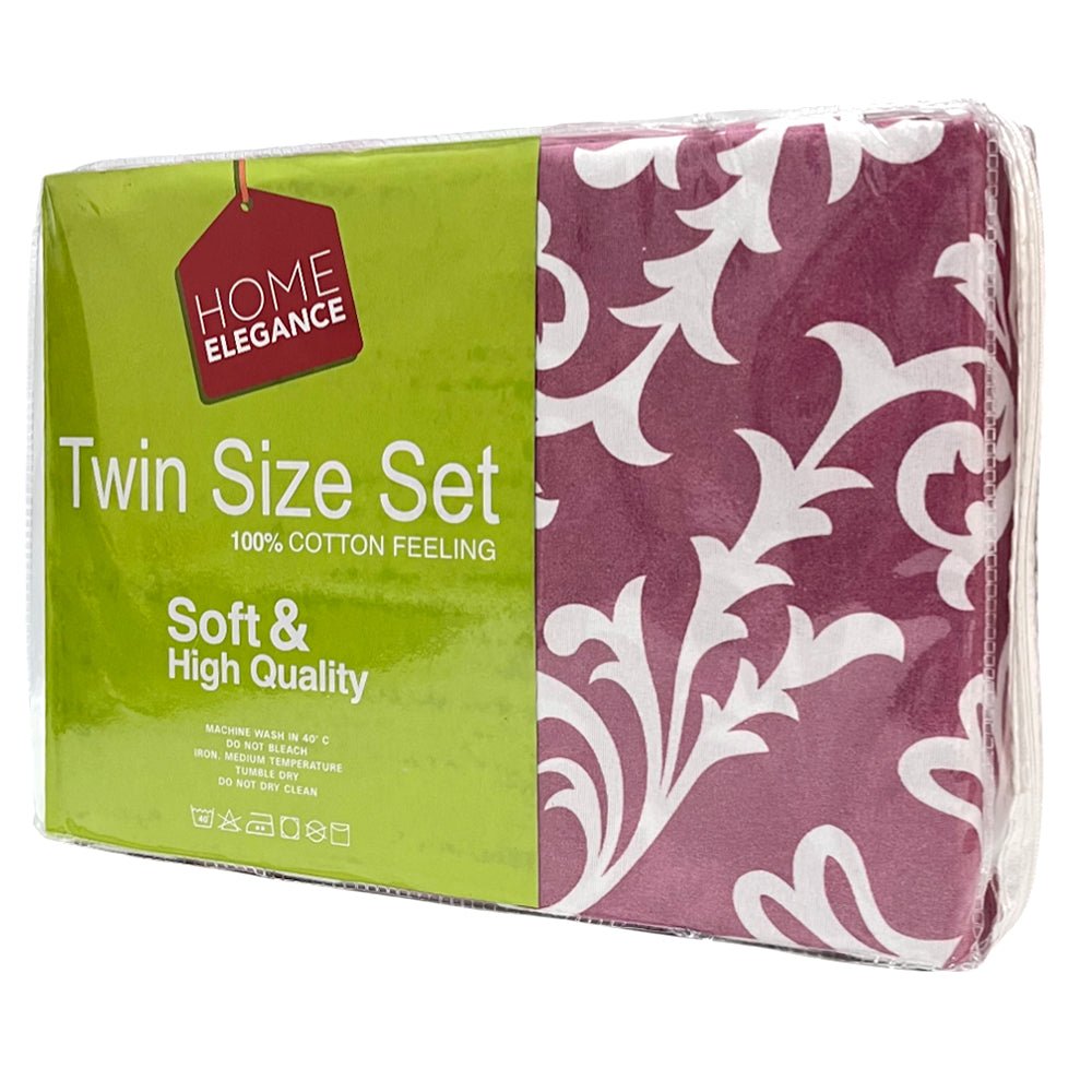 Sábana Twin Home Elegance Set de 3 Piezas - Surtido - Home Elegance - Titan.com.pa - 7450043046757