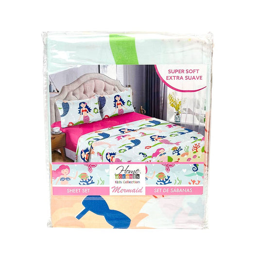 Sábana Twin Set 3 Piezas Sirena Infantil Home Accents - Home Accents - Titan.com.pa - 7453130021842