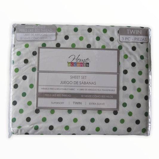 Sábanas Dots Home Accents 3 Piezas - TWIN