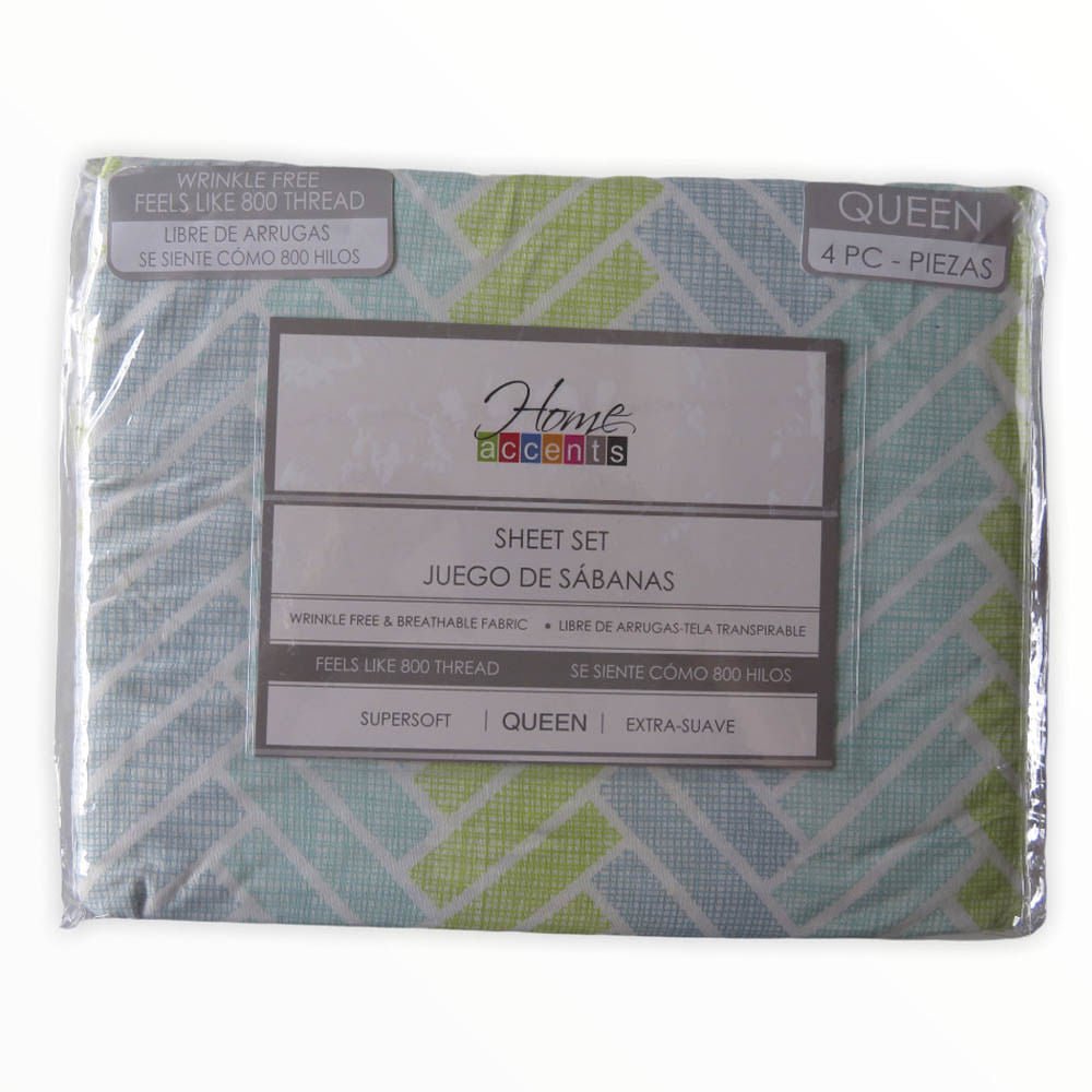 Sábanas Roma Home Accents 4 Piezas - QUEEN