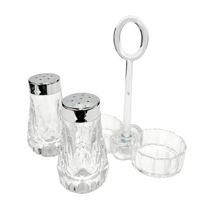Salero y pimientero acrílico transparente Home Elegance S18967