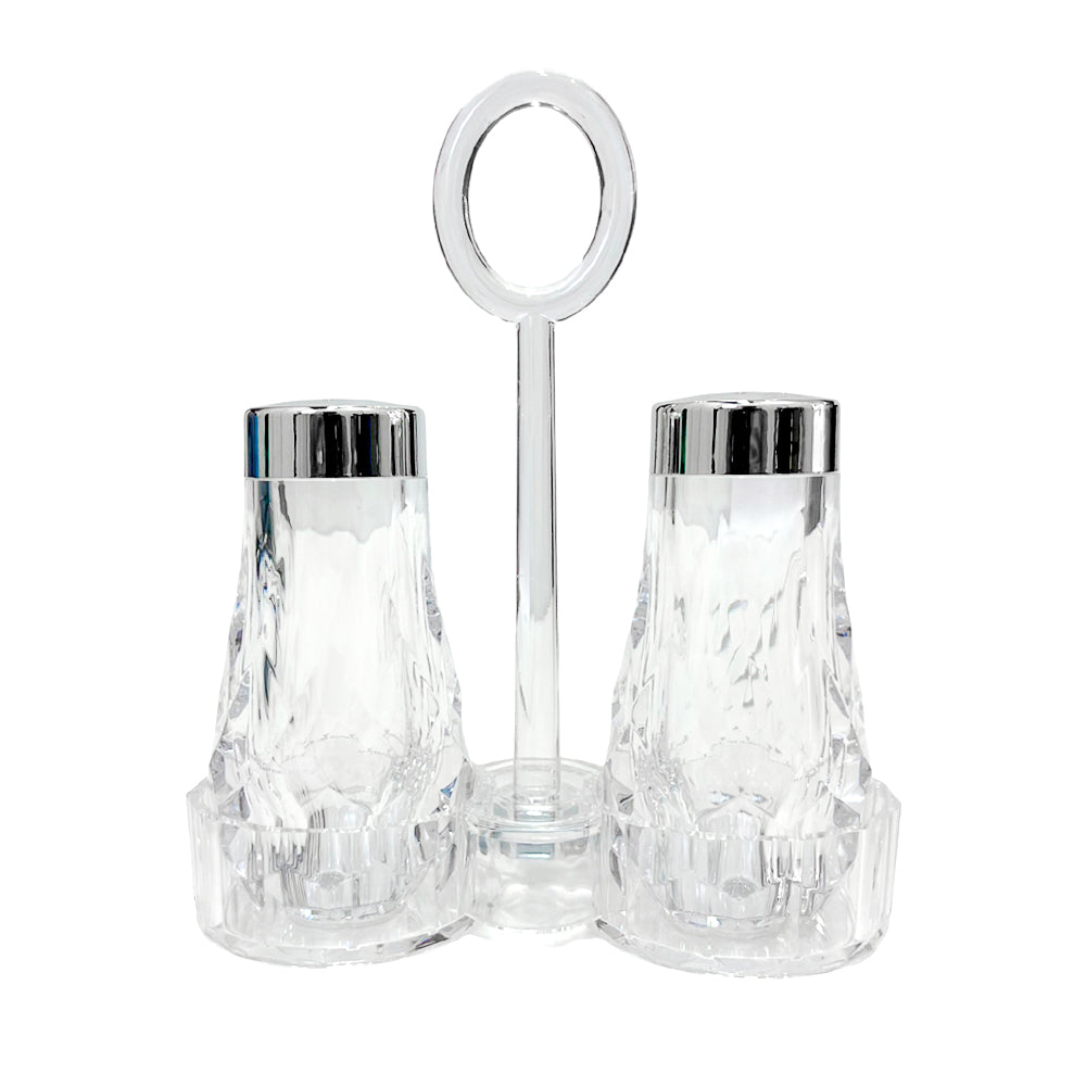 Salero y pimientero acrílico transparente Home Elegance S18967