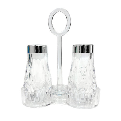 Salero y pimientero acrílico transparente Home Elegance S18967