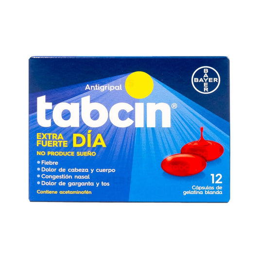 Tabcin Gel Extra Fuerte Día 12 Cápsulas
