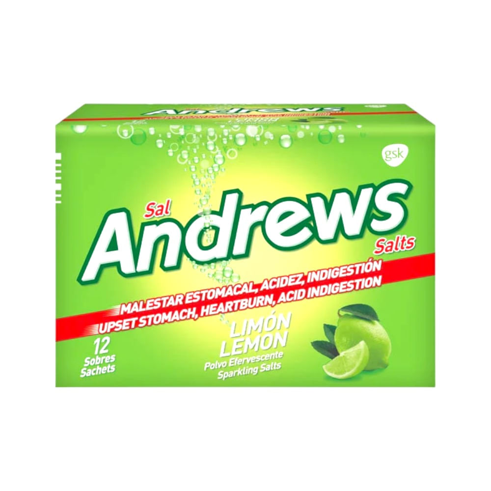Sal Andrews GSK Sabor Limón 12 Sobres