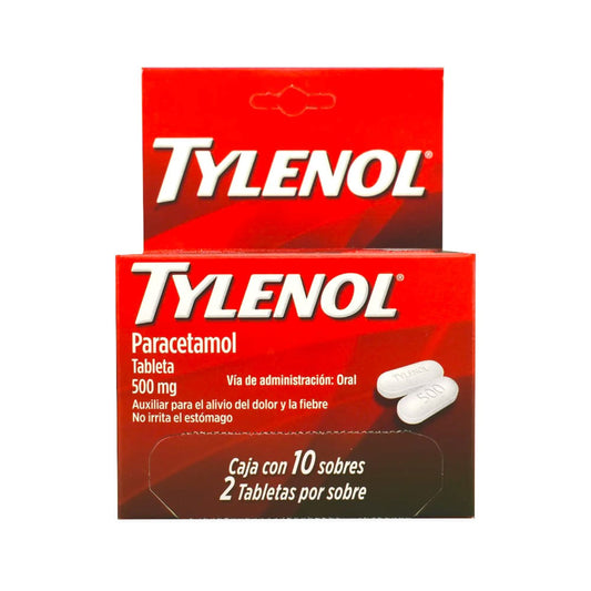 Tylenol 10 Sobres de 2 Tabletas