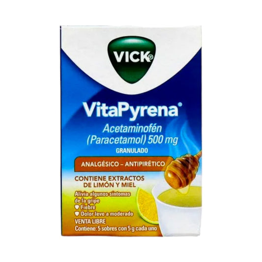VitaPyrena Vick 5 Sobres Con Extracto de Miel y Limón