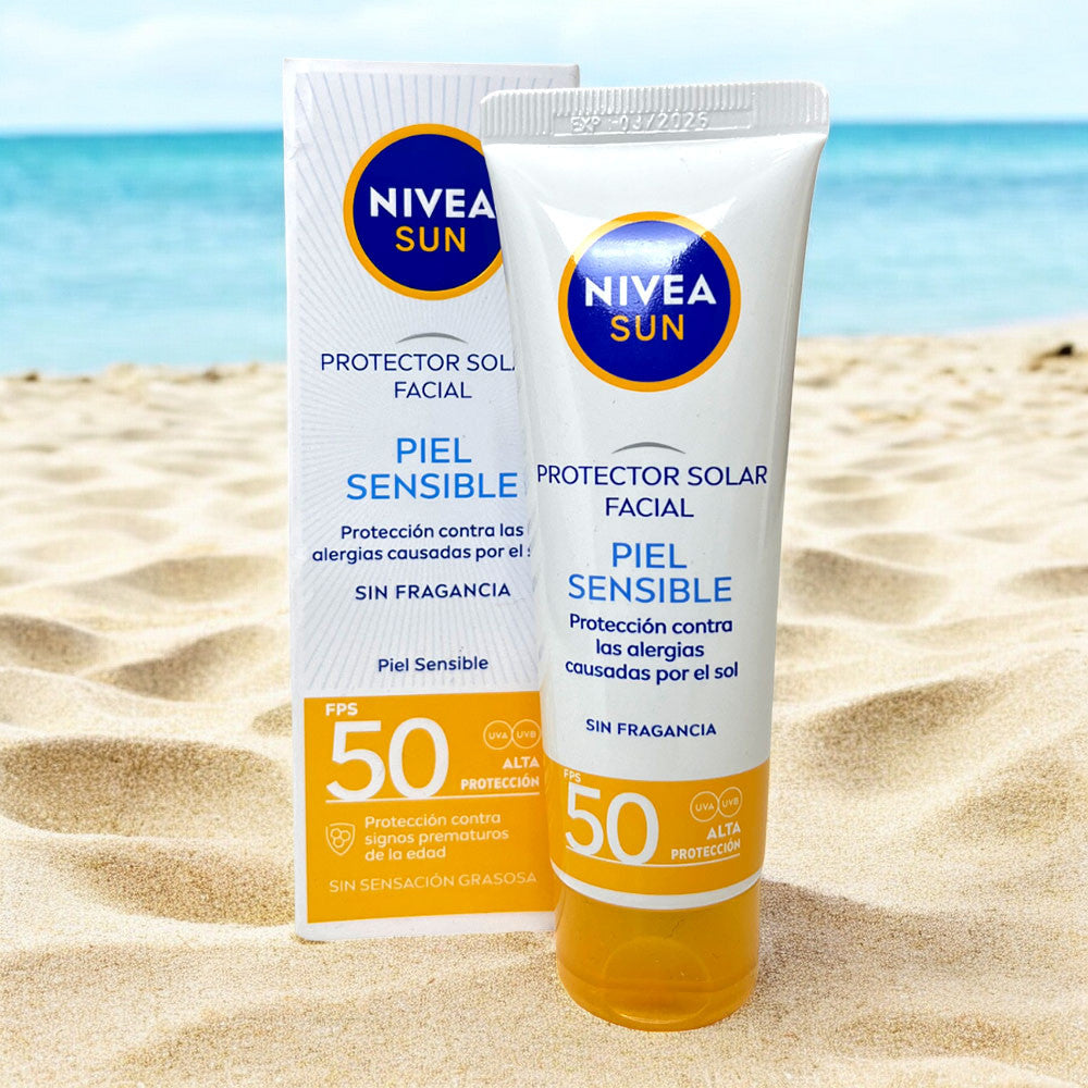 Protector Solar Facial Nivea Piel Sensible FPS-50 50 ML