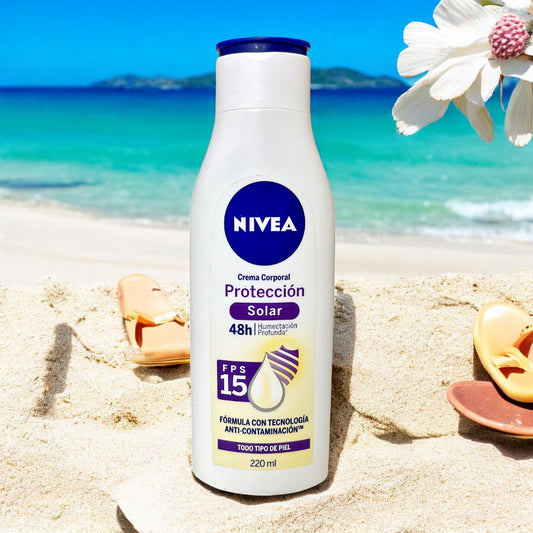 Crema Corporal Protección Solar Nivea FPS-15 220 ML
