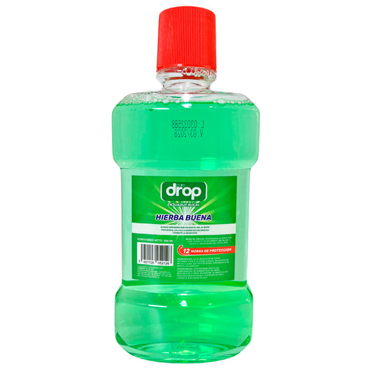 Enjuague Bucal Caredrop De Hierbabuena 500 ML