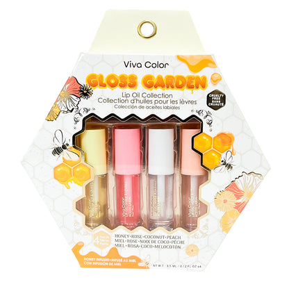 Lip Oil Viva Color Gloss Garden 4 Piezas
