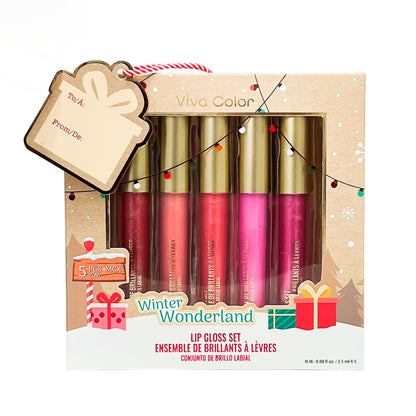 Lip Gloss Viva Color 5 Piezas Winter Wonderland