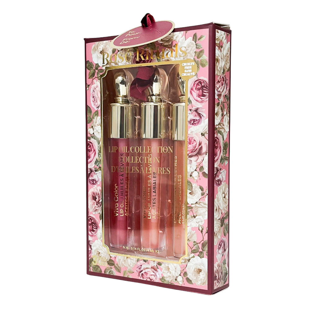 Lip Oil Viva Color 3 Piezas Rosé Rituals
