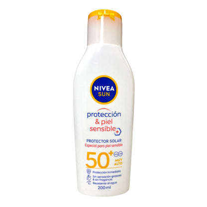 Protector Solar Protección & Piel Sensible Nivea FPS-50 200 ML