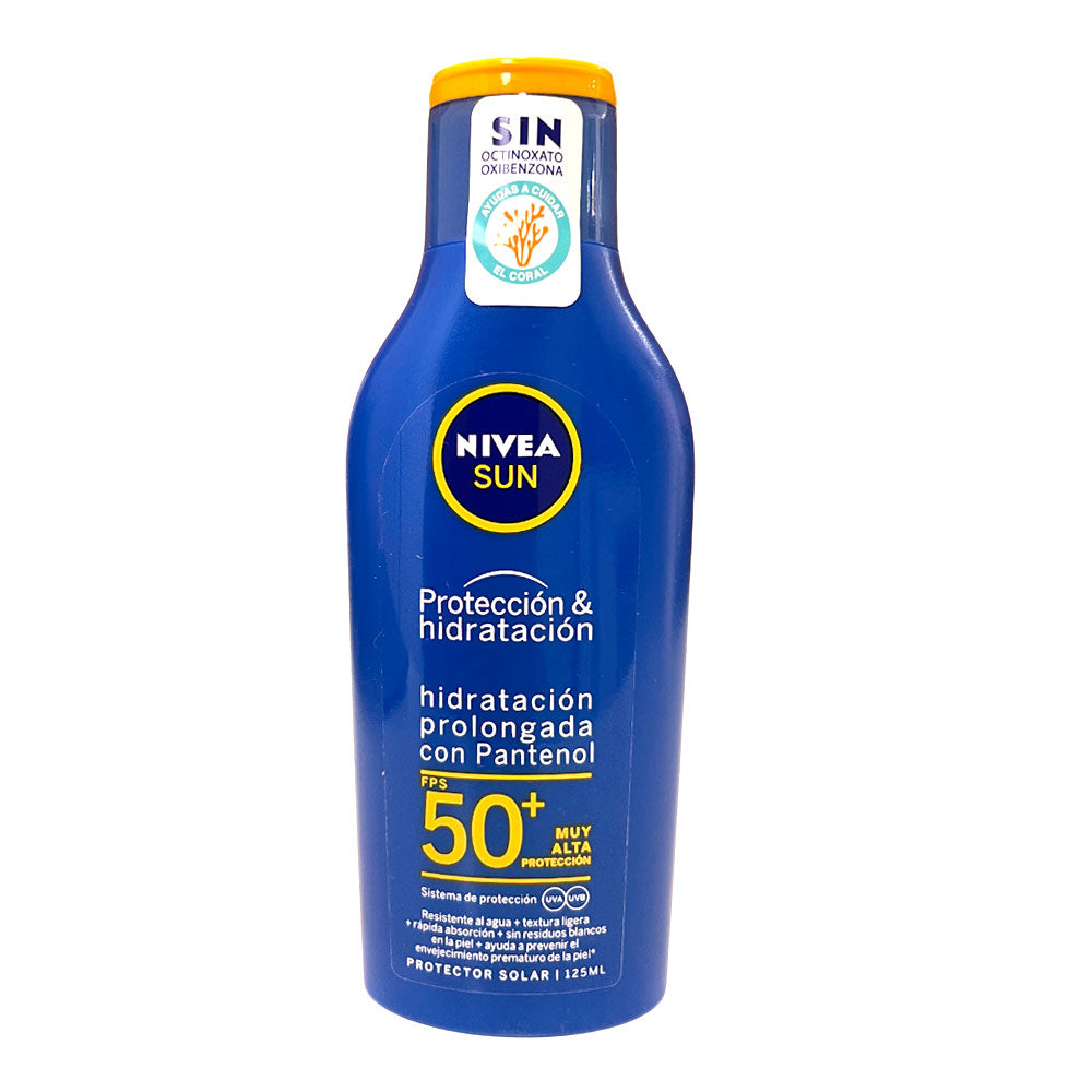 Protector Solar Protección & Hidratación Nivea FPS-50 125 ML