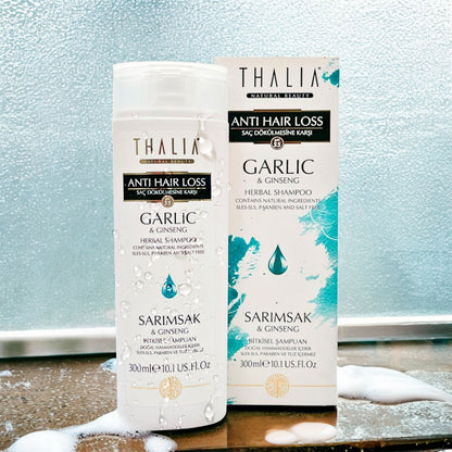Shampoo Herbal Thalia Anticaída Con Ajo Y Ginseng - 300 ml