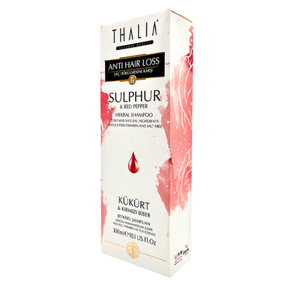 Shampoo Herbal Thalia Anticaída Con Azufre y Pimienta Roja - 300 ml