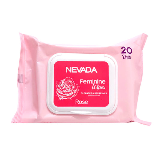 Toallitas Femeninas Nevada Extracto Rosas 20 Piezas