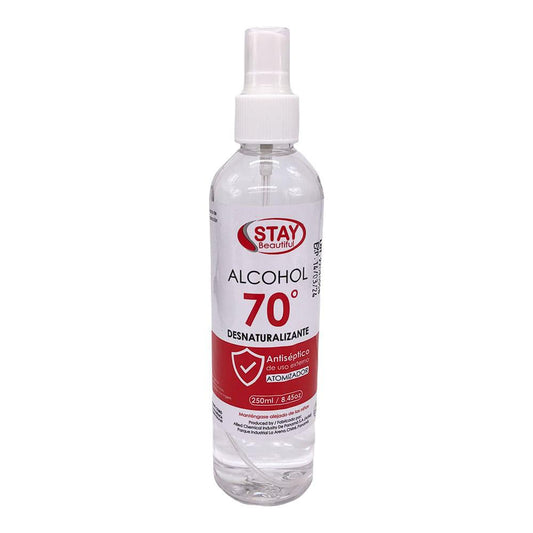 Alcohol Desnaturalizado Stay Beautiful en Spray 70° de 250 ml