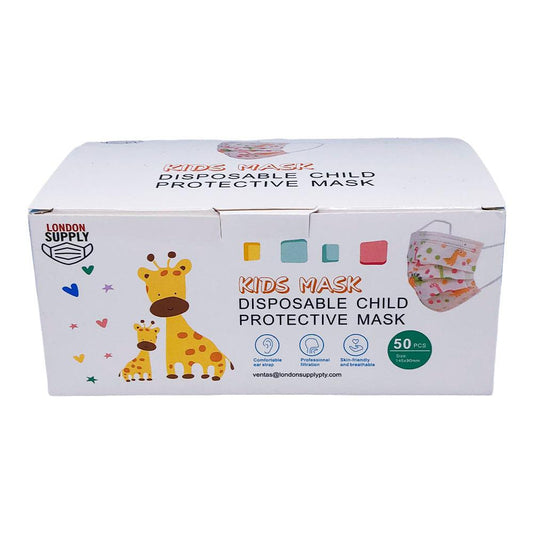 Mascarillas Desechables 3 Pliegues Para Niño de 50 Piezas